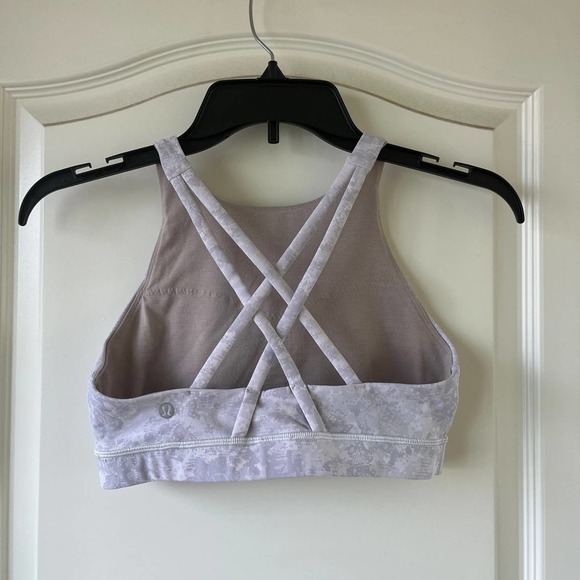 Lululemon Energy High Neck Bra Grey Oasis 6 - Picture 2 of 7